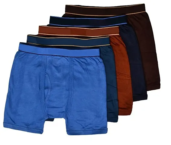 Pack of 5 - Men's stylish Long Trunk Underwear