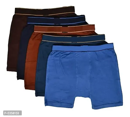 Pack of 5 - Men's ALL Day Cotton Long Trunk Underwear-thumb0