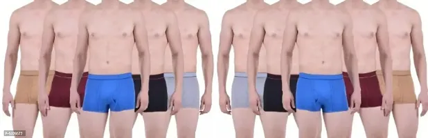 PACK OF 10 - Men's Semi Cotton Mini Trunk Underwear