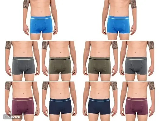 PACK OF 10 - Men's Premium Comfert Cotton Mini Trunk Underwear