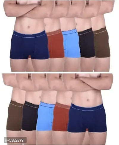 PACK OF 10 - Men's Super Fit Cotton Mini Trunk Underwear