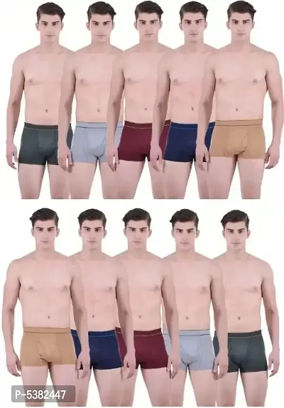 PACK OF 10 - Men's Max Comfert Cotton Mini Trunk Underwear-thumb0