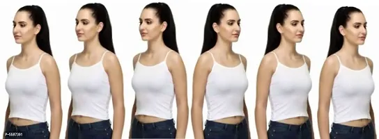 PACK OF 6 - WOMEN'S REGULAR COTTON CAMISOLE / SLIPS-thumb0