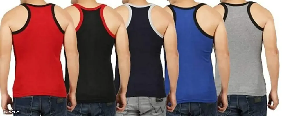Pack of 5 - Men's Super Stylish Gym Vests.-thumb0
