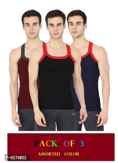 PACK OF 3 - Mens Comfy Cotton Gym Vests