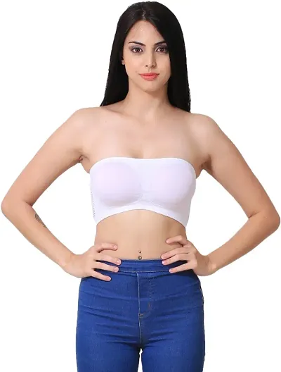 Classic Solid Tube Bra for Women