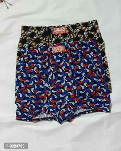 Pack Of 2 - Buy this Royal and Comfortable Printed Mini Trunk Underwear for Men  Boys.-thumb0