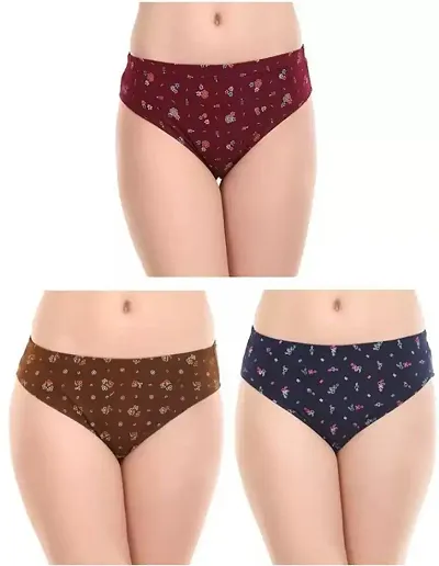 woman panty pack of 4 random colour