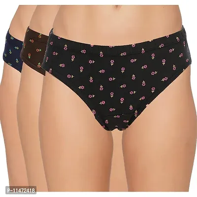 Combo of 3 - Global Cotton Hipster Printed Panties