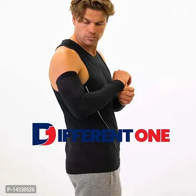 Pair of 1- Comfy Soft Comfort Arm Sleeves -  for Men  Women - BLACK