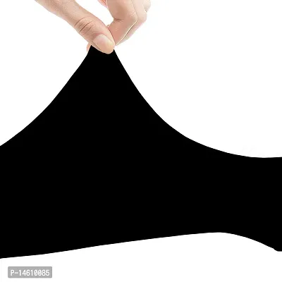 Pair of 1- Premium Soft Arm Sleeves -  for Men  Women - BLACK-thumb4