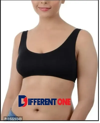 PACK OF 1 - Premium Royal Air Sports Bra for Women  Girls - FREE SIZE (SIZE 28 TO 36) - BLACK-thumb0