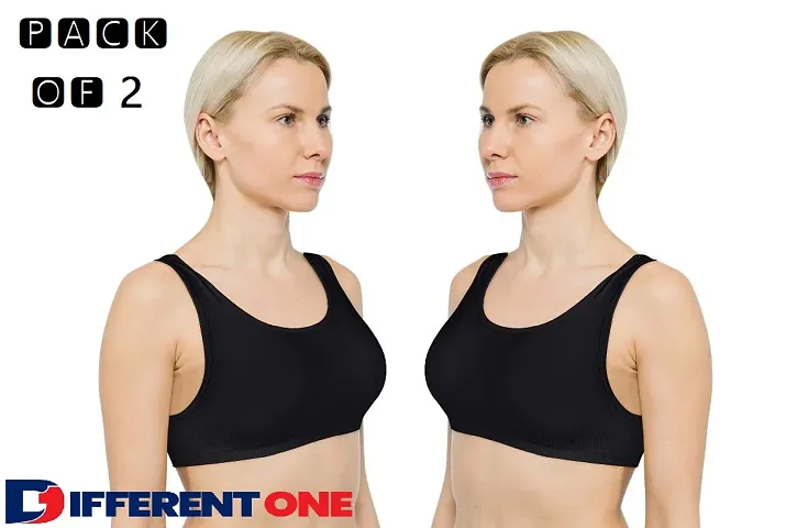 PACK OF 2 - Modern Sassy Air Sports Bra for Women Girls -