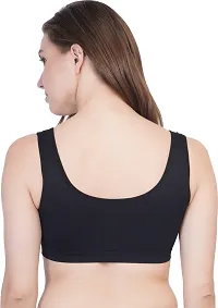 PACK OF 2 - Modern Sassy Air Sports Bra for Women  Girls - BLACK-thumb1