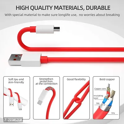 Quick TYPE C Data Sync Fast Charging Cable - RED-thumb3