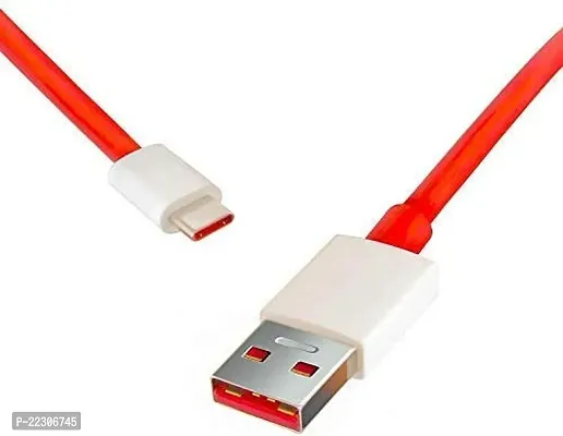 Premium TYPE C Data Sync Fast Charging Cable - RED-thumb0
