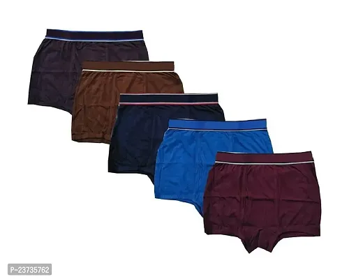 PACK OF 5 CLASSY Cotton Mini Trunks - Multicolor-thumb0