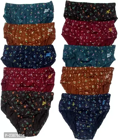 Combo of 10 - Everyday Cotton Printed Panties