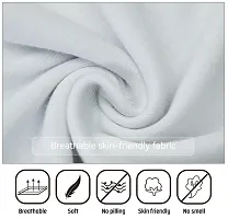 Cotton Fine Standard White Vest - Combo of 3-thumb1