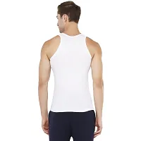 Cotton Fine Standard White Vest - Combo of 3-thumb2