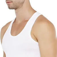 Cotton Fine Premium White Vest - Combo of 3-thumb2