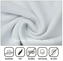 Cotton Fine Plain White Vest - Combo of 3-thumb3