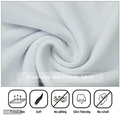 Cotton Fine Plain White Vest - Combo of 3-thumb4