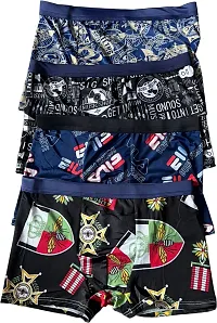 Everyday Mens Printed Boxer Trunk Underwear Silk Brief - (COMBO OF 2)-thumb2