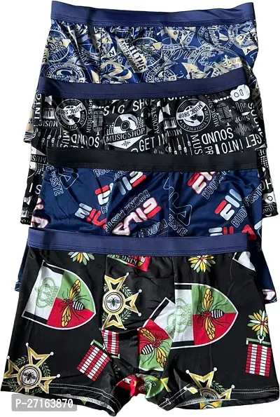 Everyday Mens Printed Boxer Trunk Underwear Silk Brief - (COMBO OF 2)-thumb3