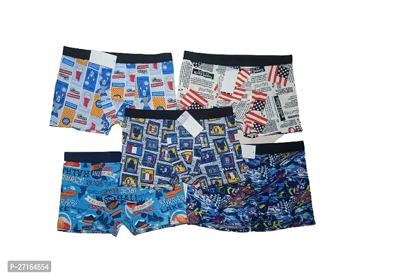 Premium Mens Printed Boxer Trunk Underwear Silk Brief - (COMBO OF 2)-thumb4