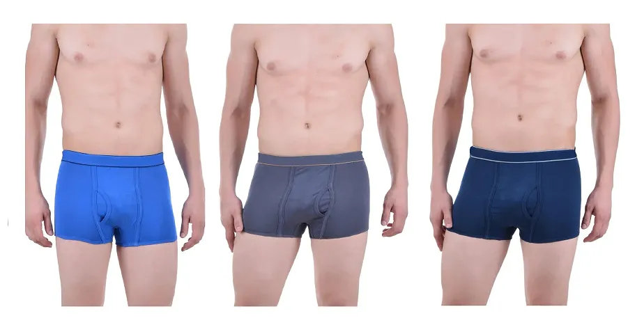 PACK OF 3 - Men's Comfy Trunk Underwear - Color