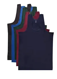 Classic Cotton Solid Vests for Men, Pack of 3-thumb3