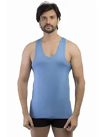 Classic Cotton Solid Vests for Men, Pack of 3-thumb1