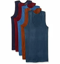 PACK OF 3 - Men's Global Cotton Color RN Vests - Assorted Color-thumb1