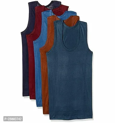 PACK OF 3 - Men's Global Cotton Color RN Vests - Assorted Color-thumb2