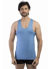 PACK OF 3 - Men's Global Cotton Color RN Vests - Assorted Color-thumb3