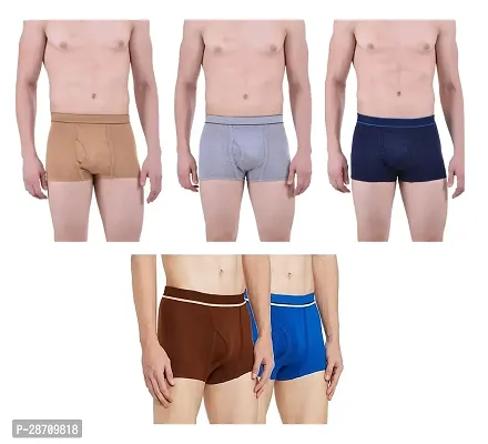 Classic Cotton Solid Trunk for Men, Pack of 5