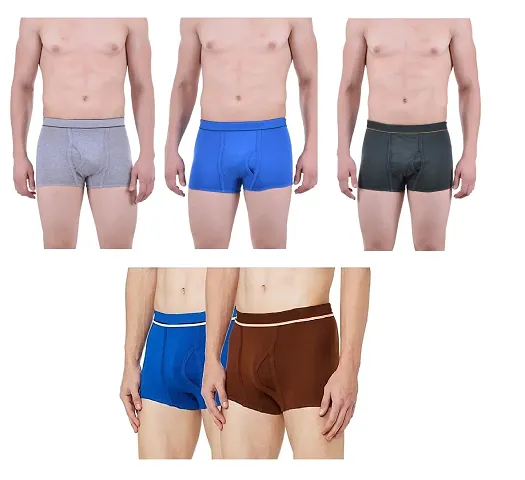 Classic Cotton Solid Trunk for Men, Pack of 5