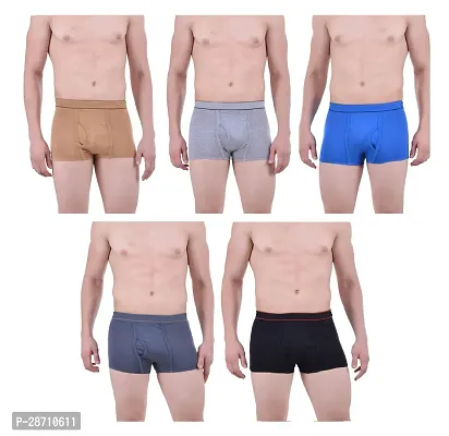 Classic Cotton Solid Trunk for Men, Pack of 5