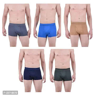 Classic Cotton Solid Trunk for Men, Pack of 5