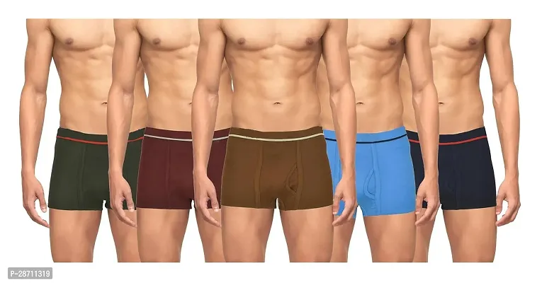 Classic Cotton Solid Trunk for Men, Pack of 5-thumb0