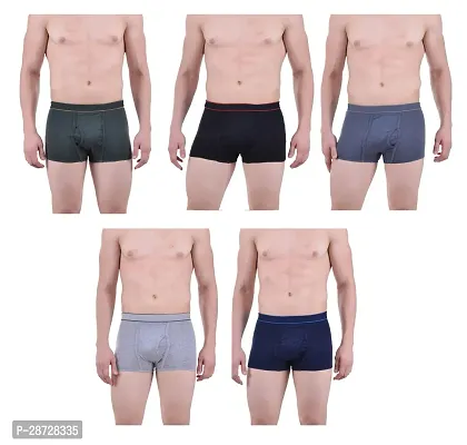 PACK OF 5 - Men's Ultra Comfort Cotton Trunk Underwear - Assorted Color