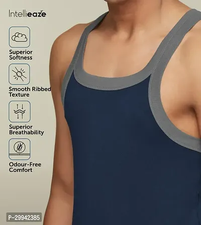 Regular Cotton Gym Vests For Men Pack Of 2-thumb5