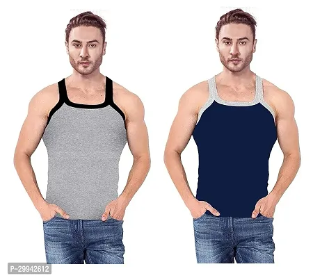 Regular Cotton Gym Vests For Men Pack Of 2