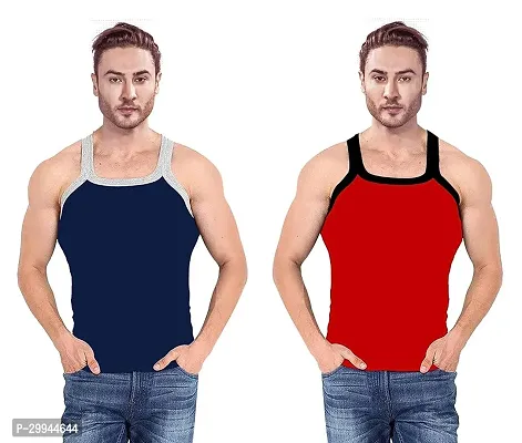 Regular Cotton Gym Vests For Men Pack Of 2-thumb0