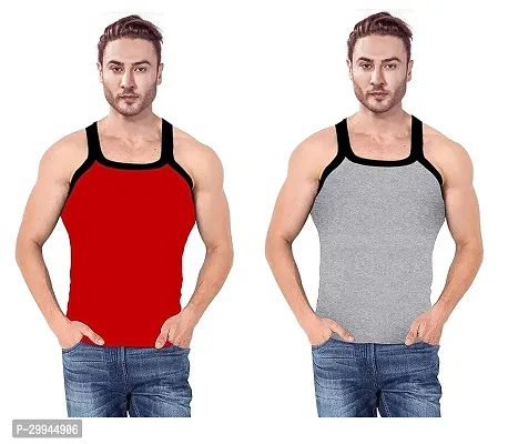 Regular Cotton Gym Vests For Men Pack Of 2