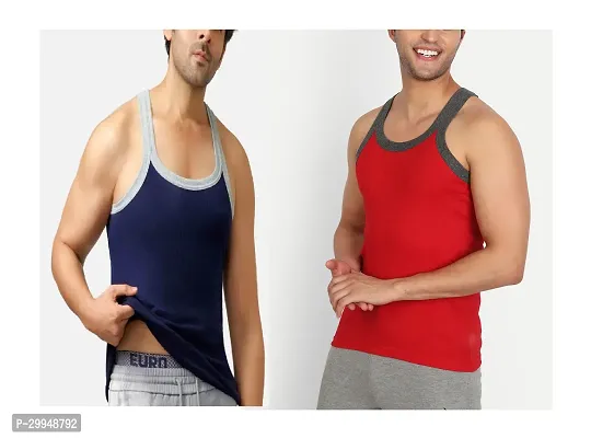 Regular Cotton Gym Vests For Men Pack Of 2