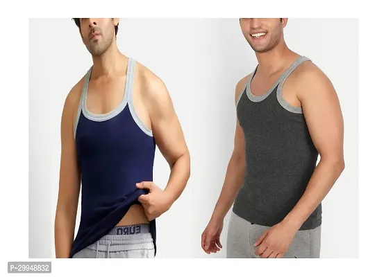 Regular Cotton Gym Vests For Men Pack Of 2