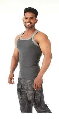 Regular Cotton Gym Vests For Men Pack Of 2-thumb3