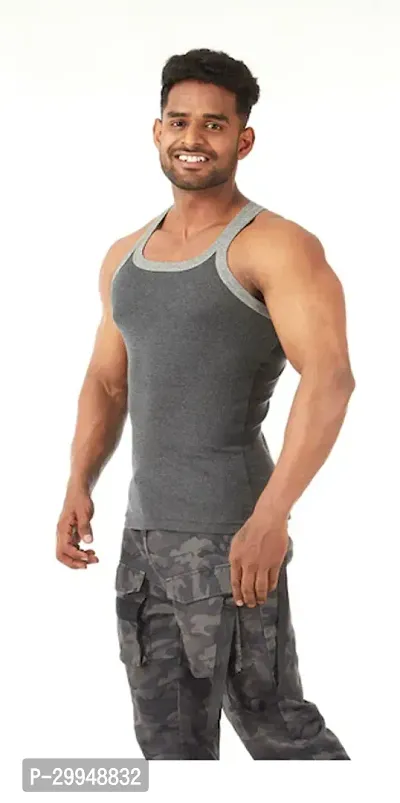 Regular Cotton Gym Vests For Men Pack Of 2-thumb4